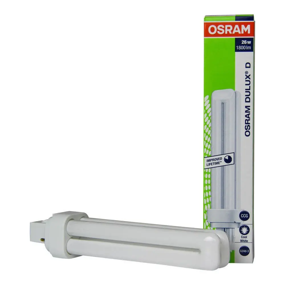 Bombilla de 3 Vías DULUX D 26w 840 OSRAM 2 PIN *