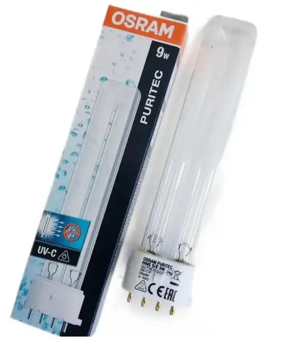 CFL Luz Cálida DULUX S/E GERMICIDA 9w 4 pin HNS PURITEC OSRAM