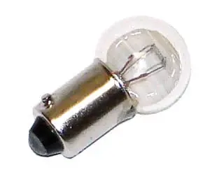 Bombilla de Luz Cálida Tradicional LAMP. EMERGENCIA 4,8v 0 6A BA9S ESFERICA