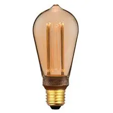 Ahorro Energético Certificado BOMBILLA LED ST64 FILAMENTO VINTAGE 3,5w E-27 PÁLIDO