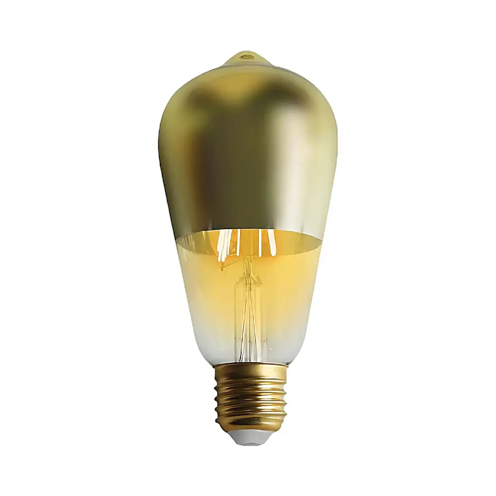 Bombilla led edison cúpula oro e27 6w equi.45w 600lm 15000h en Blanco Variable 2700K-6500K