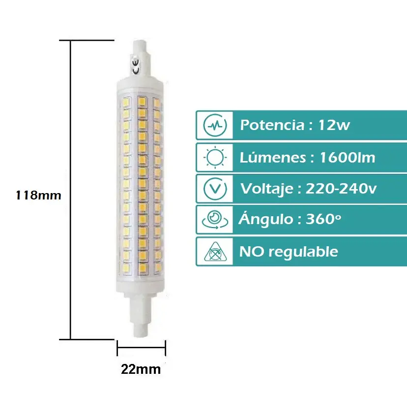 LINEAL LED 118mm 12w 4000K