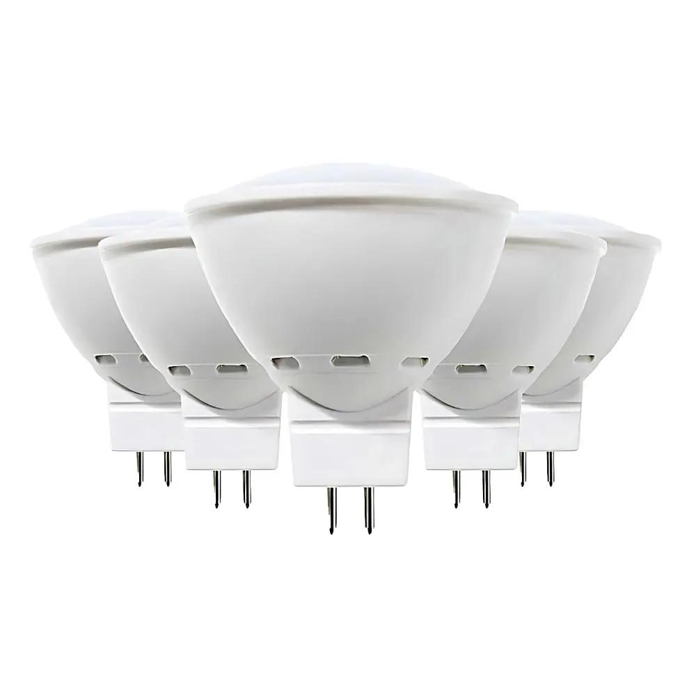 Pack 5 bombillas led spotlight gu5.3 6w equi.50w 540lm 3000k 15000h para Cocina y Baño