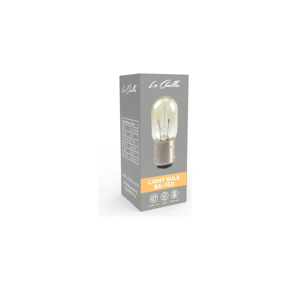 Tubo Fluorescente T8 Bombilla Ba15D 15W 21x53mm