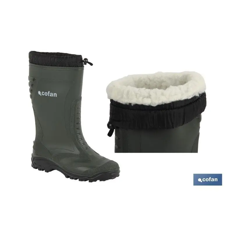 Bota agua forro polar cosido t-37 Cofan