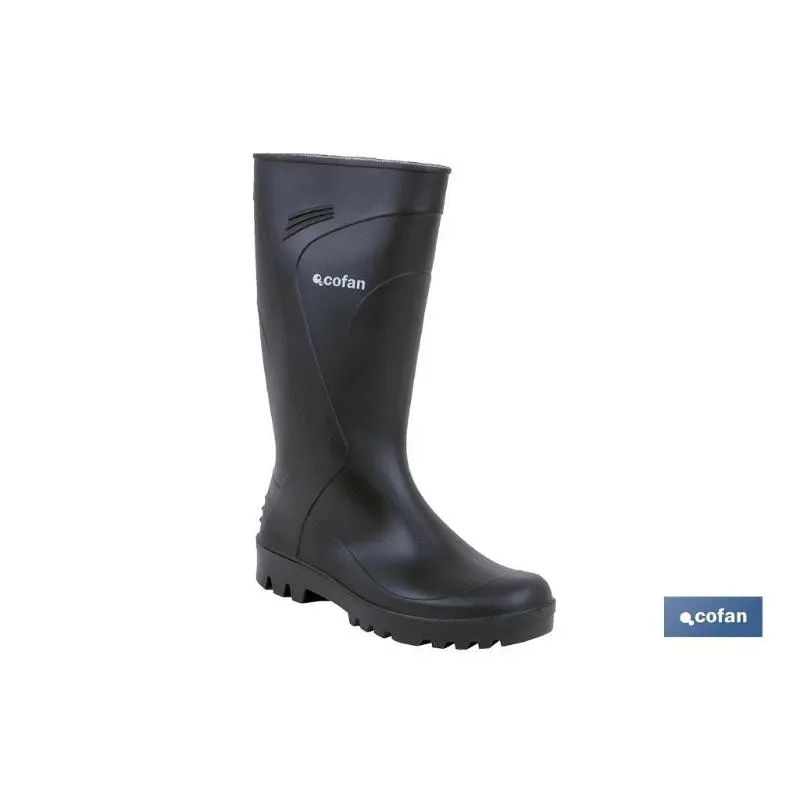 Bota agua negra alta calidad t-37 Cofan
