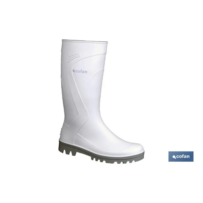 Bota agua pvc blanca talla 38 Cofan