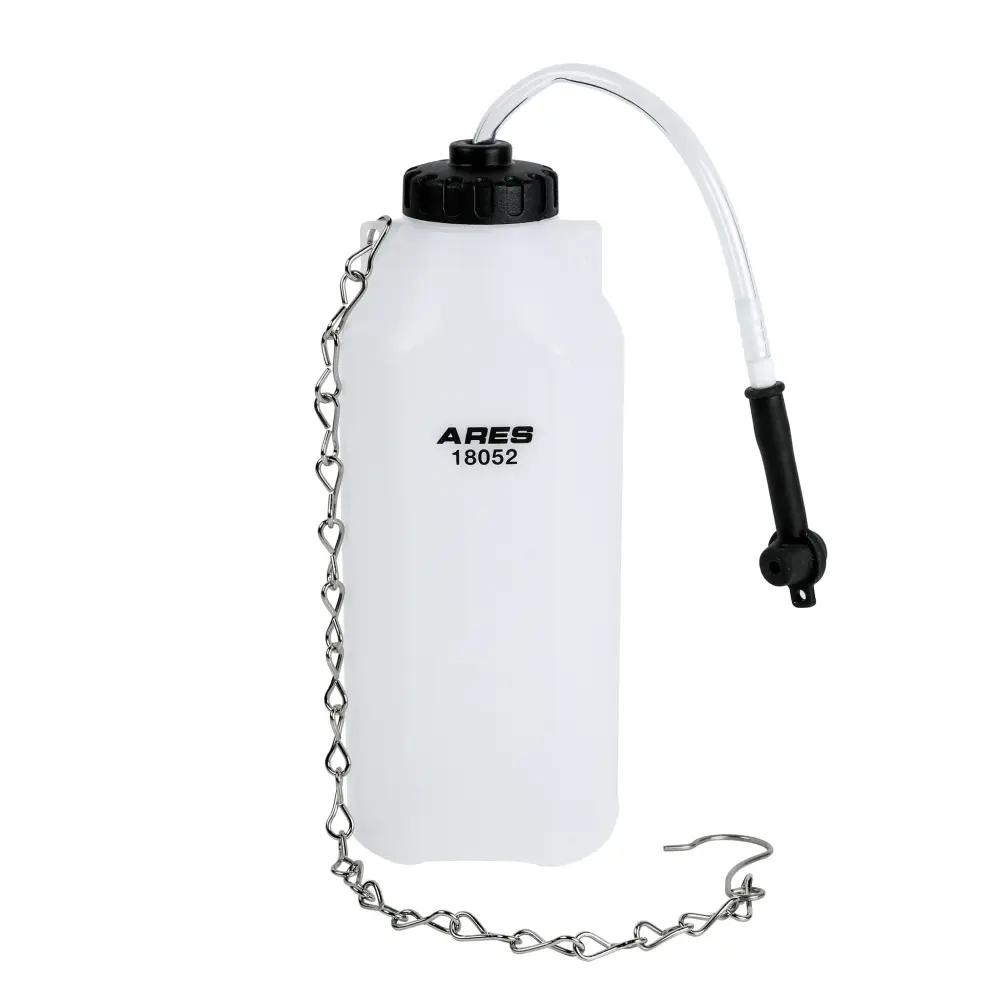ARES 18052 - Botella de depósito de líquido de purga de frenos de 1 l para Oficina y Taller