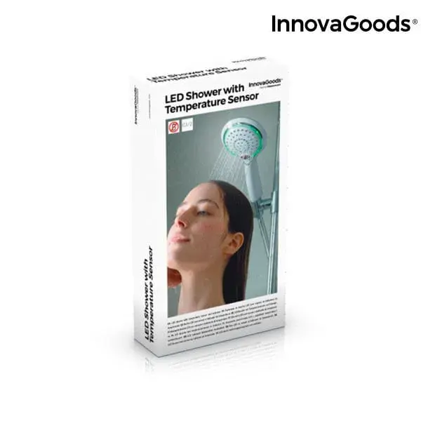 Cuerpo de Ducha LED con Sensor e Indicador de Temperatura InnovaGoods