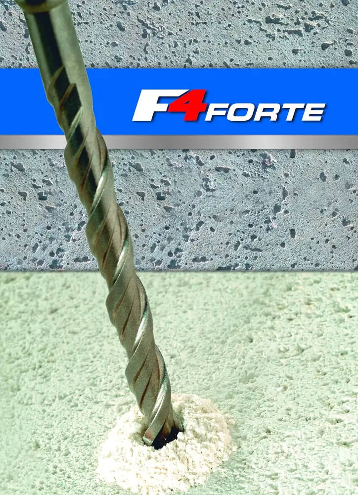 Broca alpen sds-plus f4 10,00x 450mm. (blister) perfil escalonado cuadruple