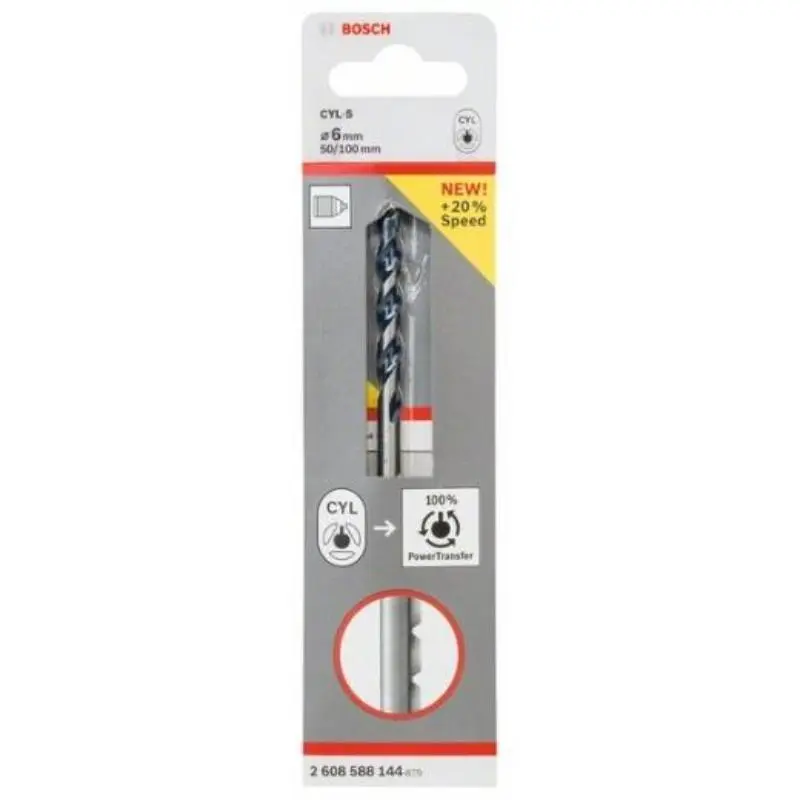 Broca de hormigón Bosch cyl-5 longlife 6x50x100 mm 2 608 588 144