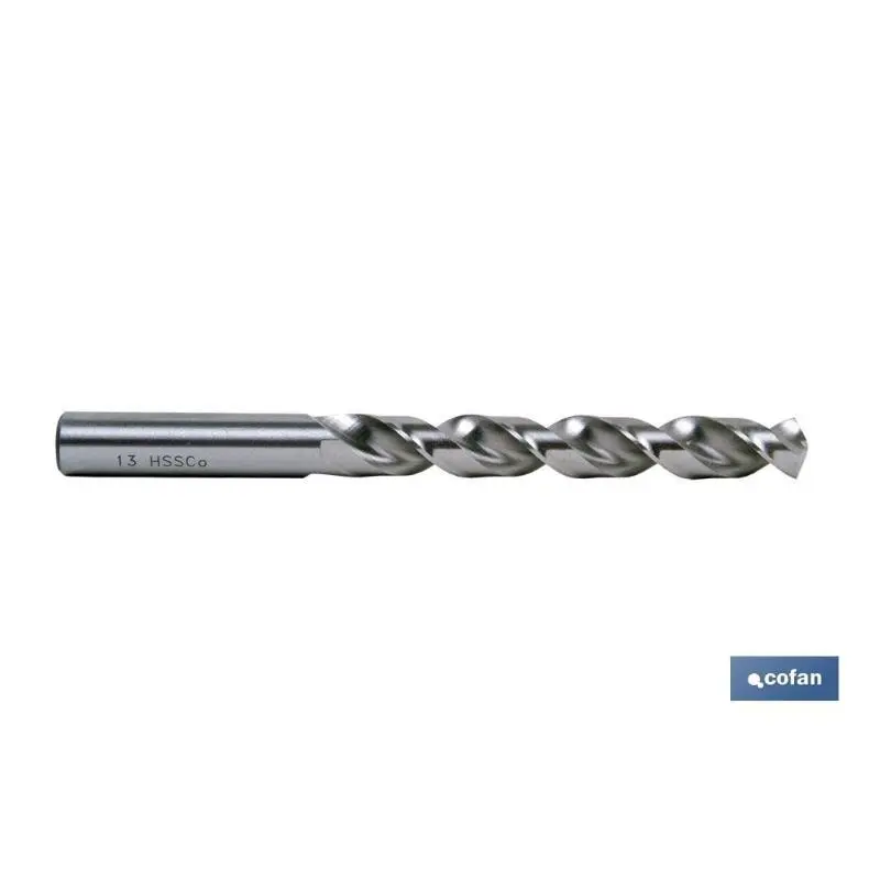 Broca hss-co acero inoxidable 8.5 mm caja 10 unid. Cofan