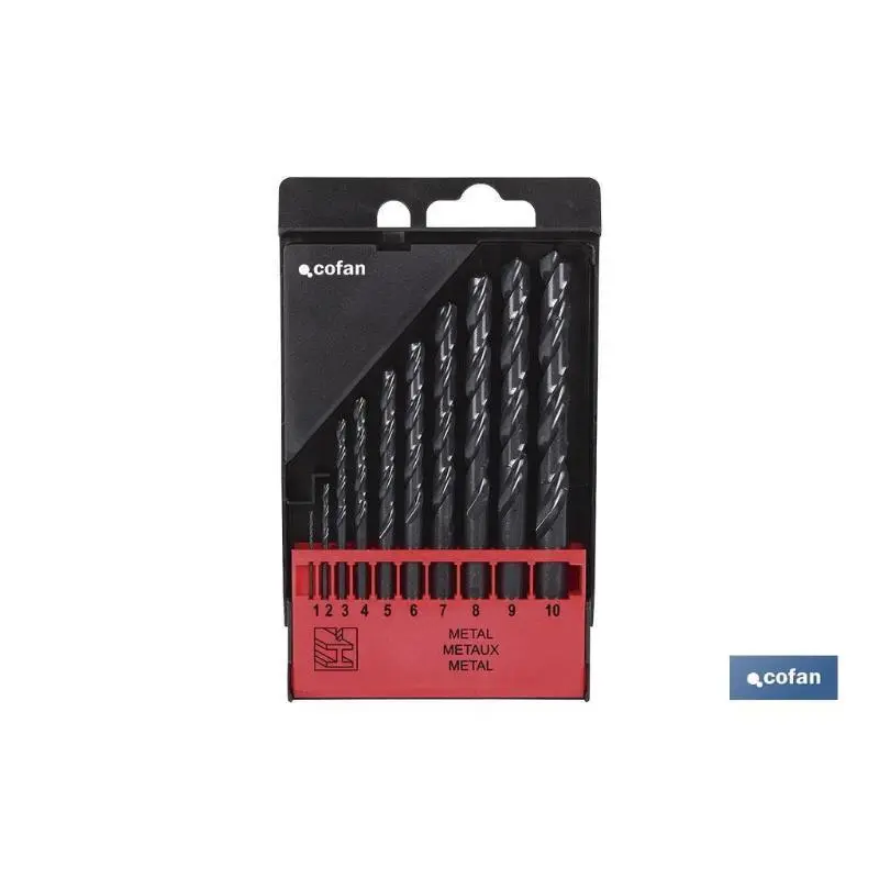 Estuche brocas hss - medidas: 2 - 8mm (13 pcs) Cofan