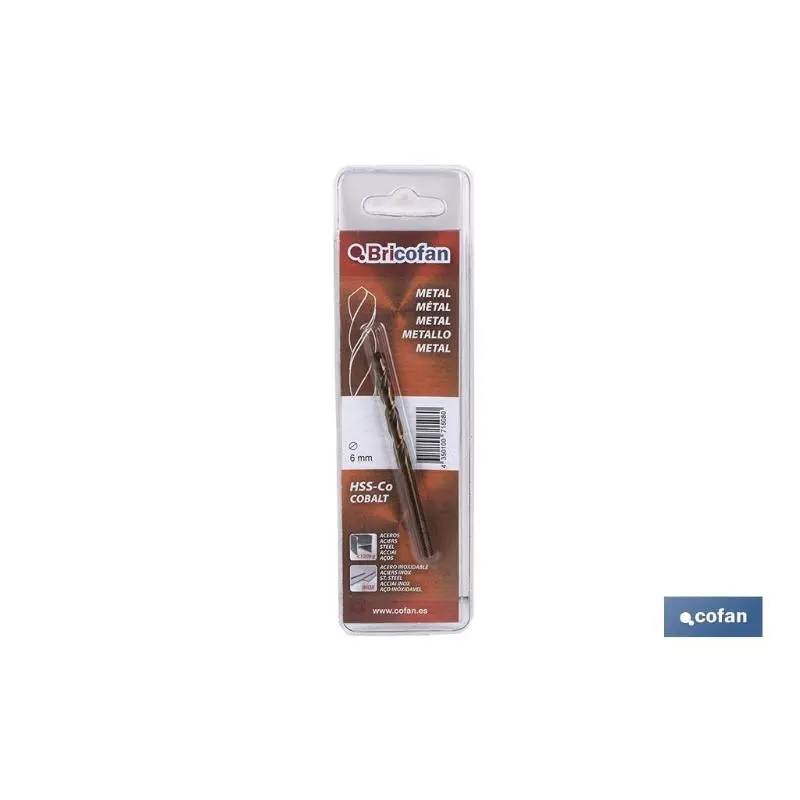 Bl 1 uds broca hssco din338 bricofan 13 mm