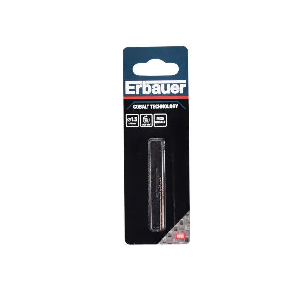 Broca metal M35 1,5X40 mm Erbauer 2 uds