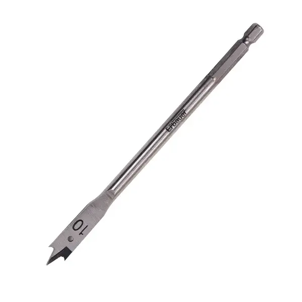Broca plana madera 10 mm Erbauer
