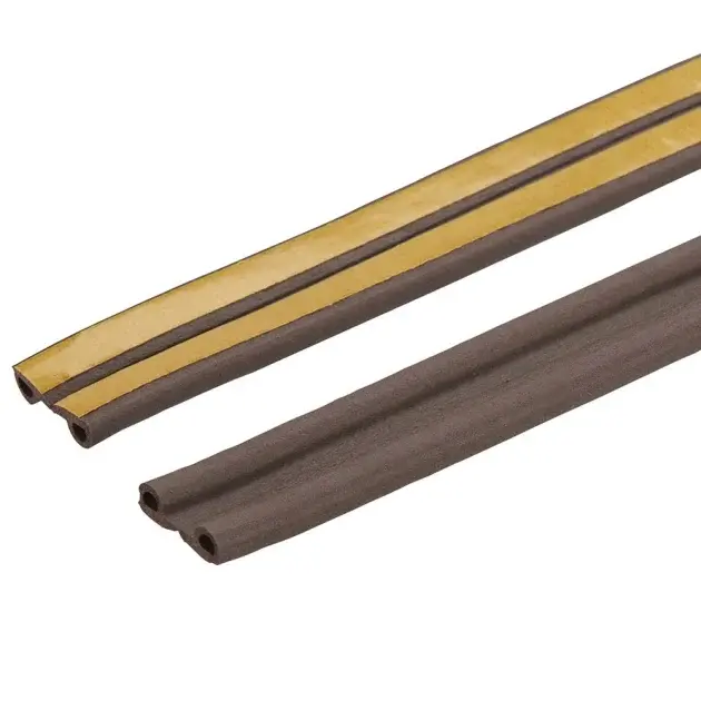 Burlete perfil marrón 5,5 mmx6 m Diall