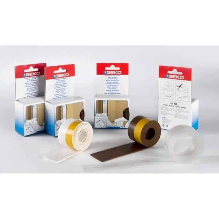 Bajo puerta adhesivo en PVC expandido 38mm x 100cm Fplus