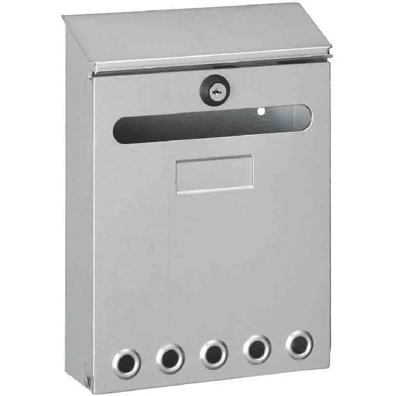 Buzón campestre misiva galvanizado para Exteriores