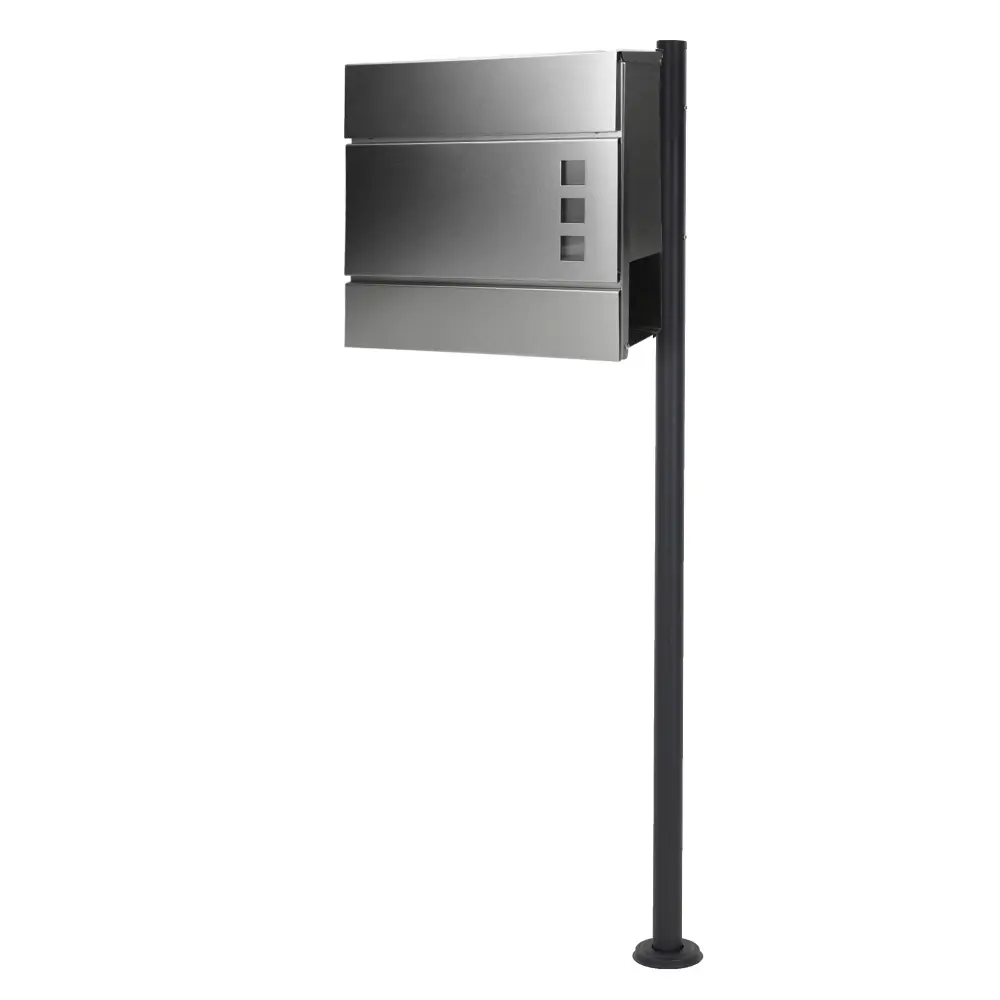 Resistente la Intemperie Buzón de pie con compartimento 120 cm anatracita ecd germany