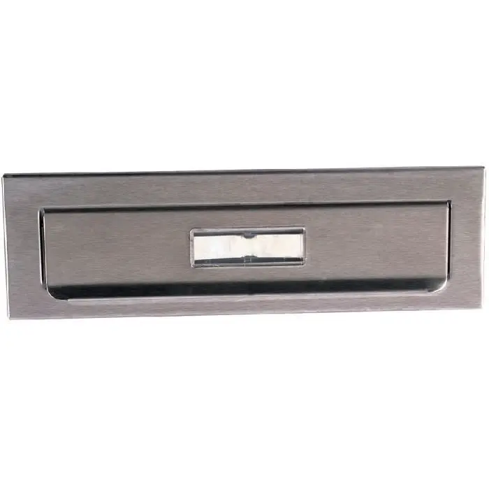 Buzón de Pared Entrada para buzón de acero inoxidable cepillado dimensiones 265x67x8mm - d