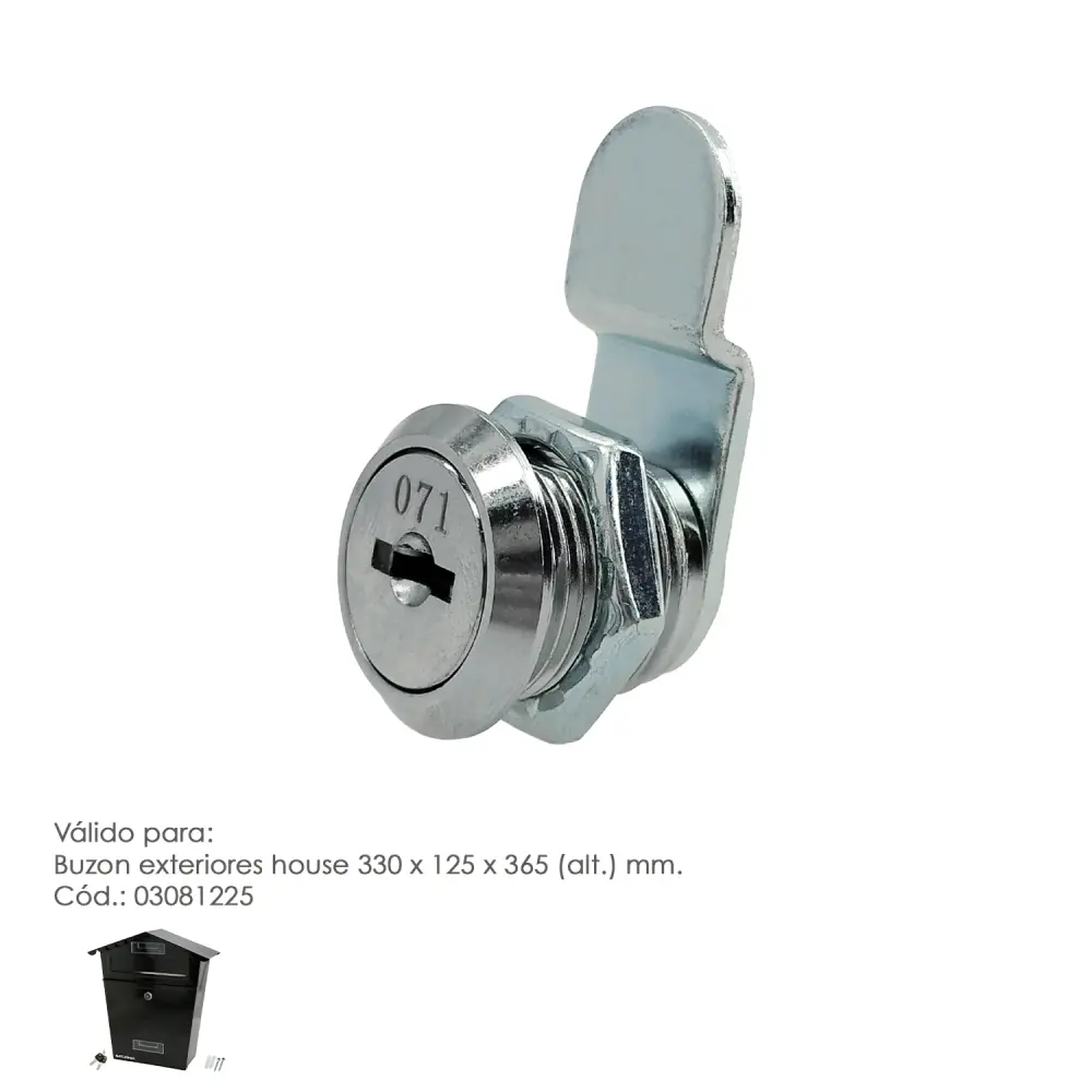 Cerradura Recambio Para Buzon House Fácil Instalación