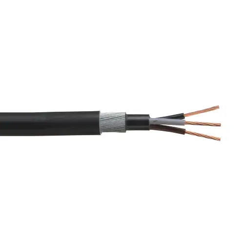 16.0mm 3C Stranded Bare Tono cobre XLPE PVC 600/1000V Armoured Power Cable