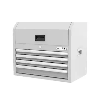 Caja de Herramientas KOBALT 19208 4 Cajones 26" Blanca Fácil de Transportar