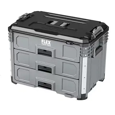 Organizador Premium con Ganchos Caja de Herramientas FLEX FS1105 STACK PACK 3 Cajones 22"