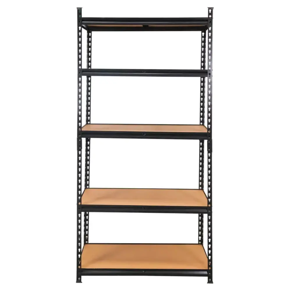 Estanterí de acero ranurada 90x40x180 cm con 5 niveles – capacidad total 875 kg para Joyas y Documentos