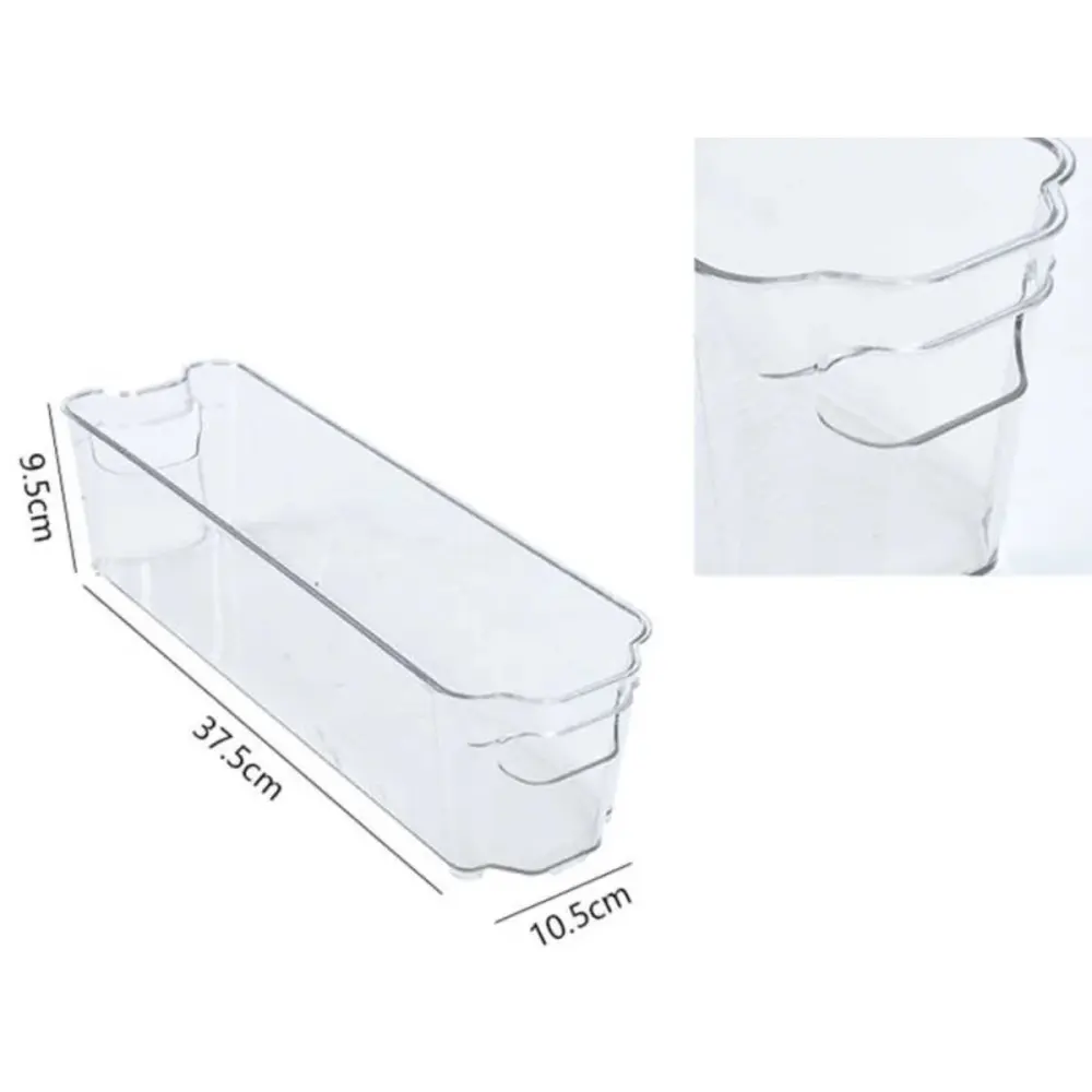 Caja de Almacenamiento para Refrigerador con Base Adhesiva - Modelo -9518 en Color Gris Carbón