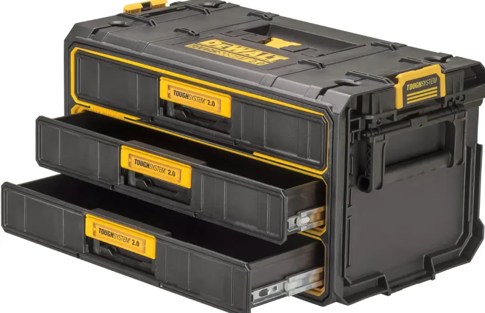Gabinete para Herramientas , Unidad de tres cajones DEWALT® ToughSystem® 2.0 | Resistente Palanquetas