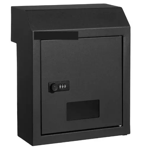 Para trabajo pesado Through-Door Mail Key Drop Box MA074 black