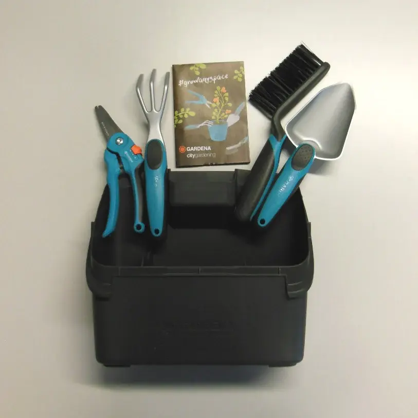 Profesional con Certificación Caja Surtido Herramientas del Balcón Gardena