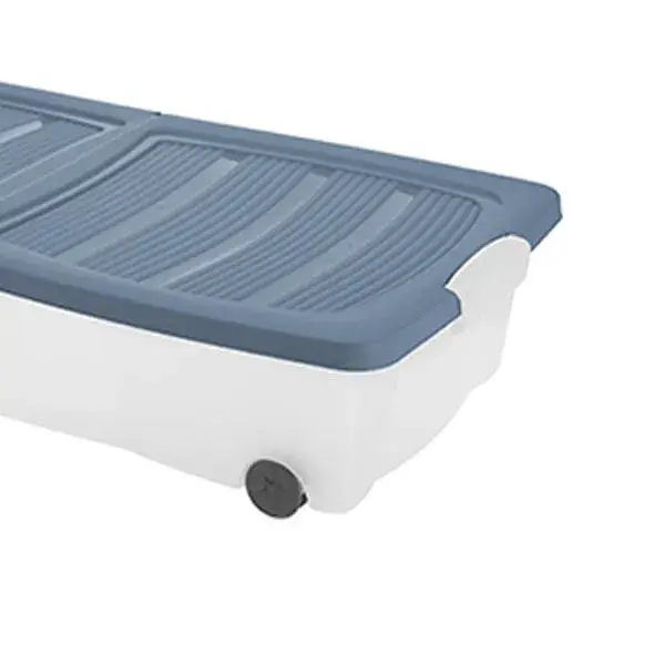 Soporte de Anclaje Caja Multiusos Con Ruedas Azul 80 X 40 Cm