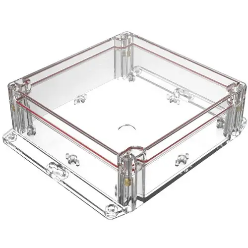 Top Clear Bottom Clear Enclosures 1.60 / 40 mm Boxes And Cases RBF66P06C16C