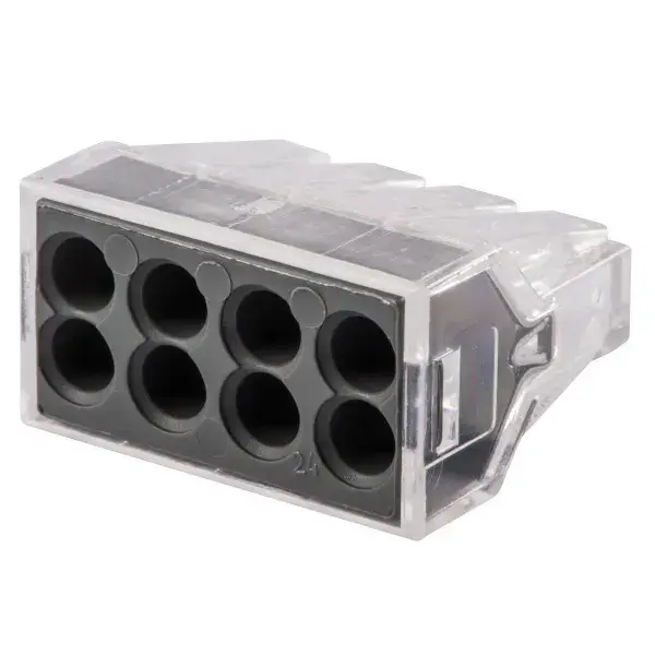 Regletas de conexión 8 vías 1-2,5mm diall 15 uds