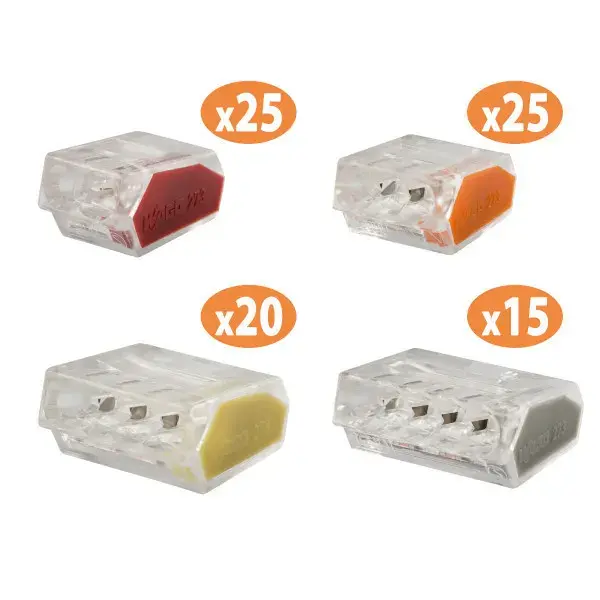 Uso juegos regletas de conexión 0,5-2,5 mm diall 85 uds