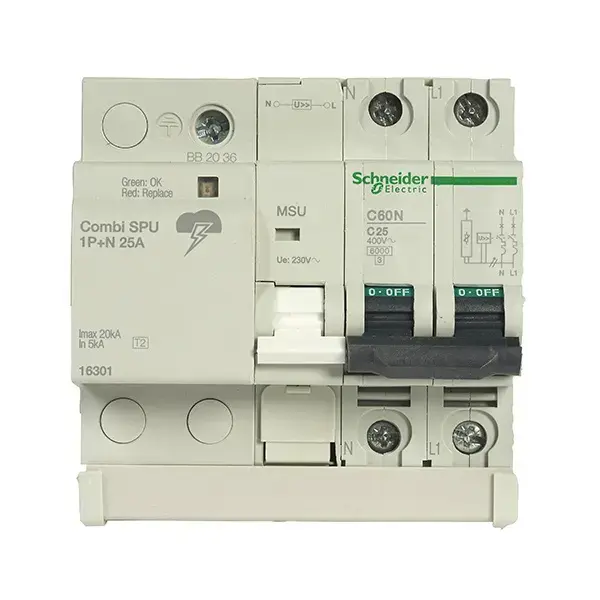 Protector sobretensión permanente y transitoria 25a schneider