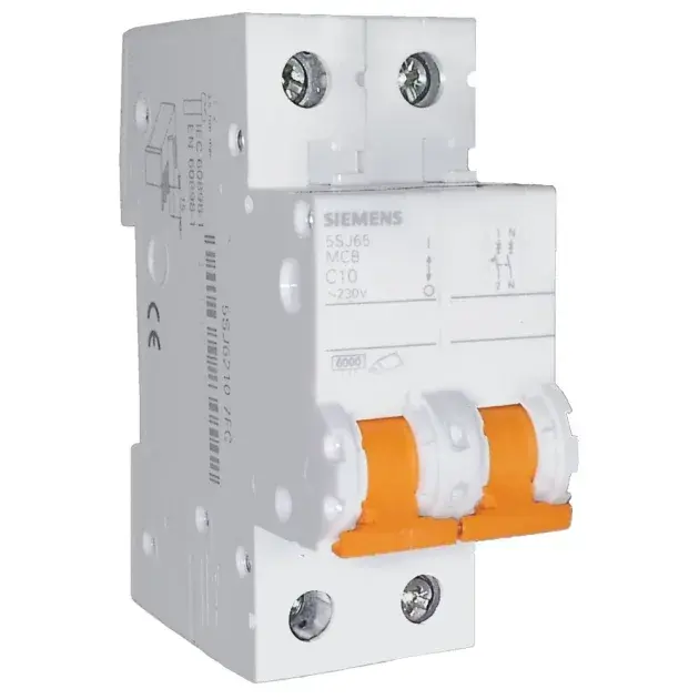 Magnetotérmico 1 polo + neutro 10 amperios siemens