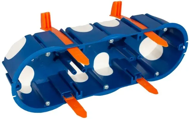 5825E CAJA EMPOTRAR EFICIENTE PARA TABIQUE HUECO 3 ELEMENTOS FIJACION BRIDAS SOLERA | Envío Rápido Incluido