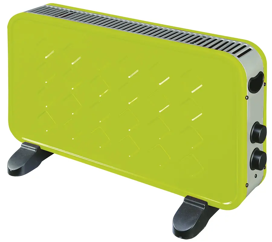 Convector eléctrico portátil 2000w kekai 60x10x35 cm con regulador y termos