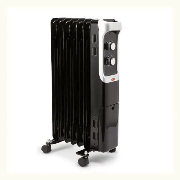 Radiador de aceite 1500 W negro