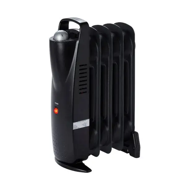 Radiador mini aceite negro 500 W