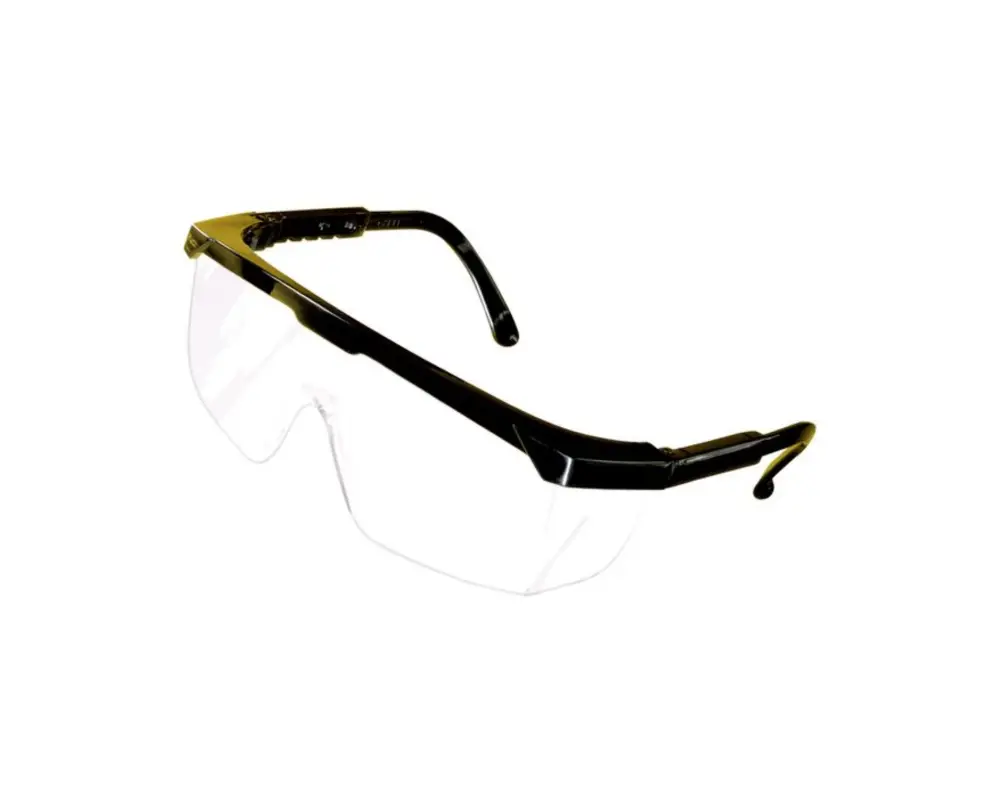 Profesional de Alta Visibilidad Lentes Protectores De Policarbonato Cabel, Armazón Negro Paquete 10 Piezas
