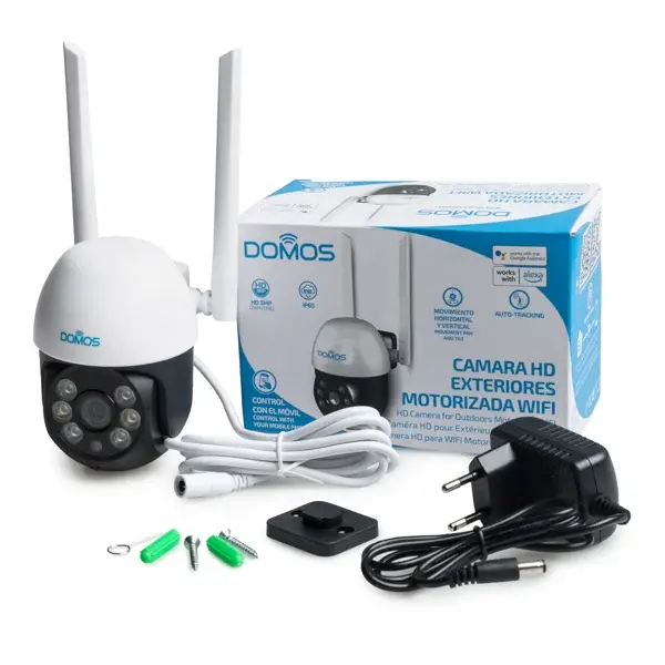 Cámara vigilancia exterior WiFi motorizada Domos