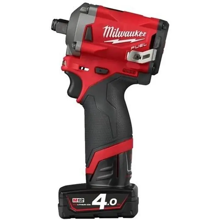 Bisagra de Acero Llave de impacto 12v milwaukee m12 fiwf12-422x + 1 baterí de 4 ah + 1 bate