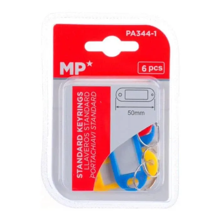 Bisagra Continua Llavero portaetiqueta 50mm 6 Uds