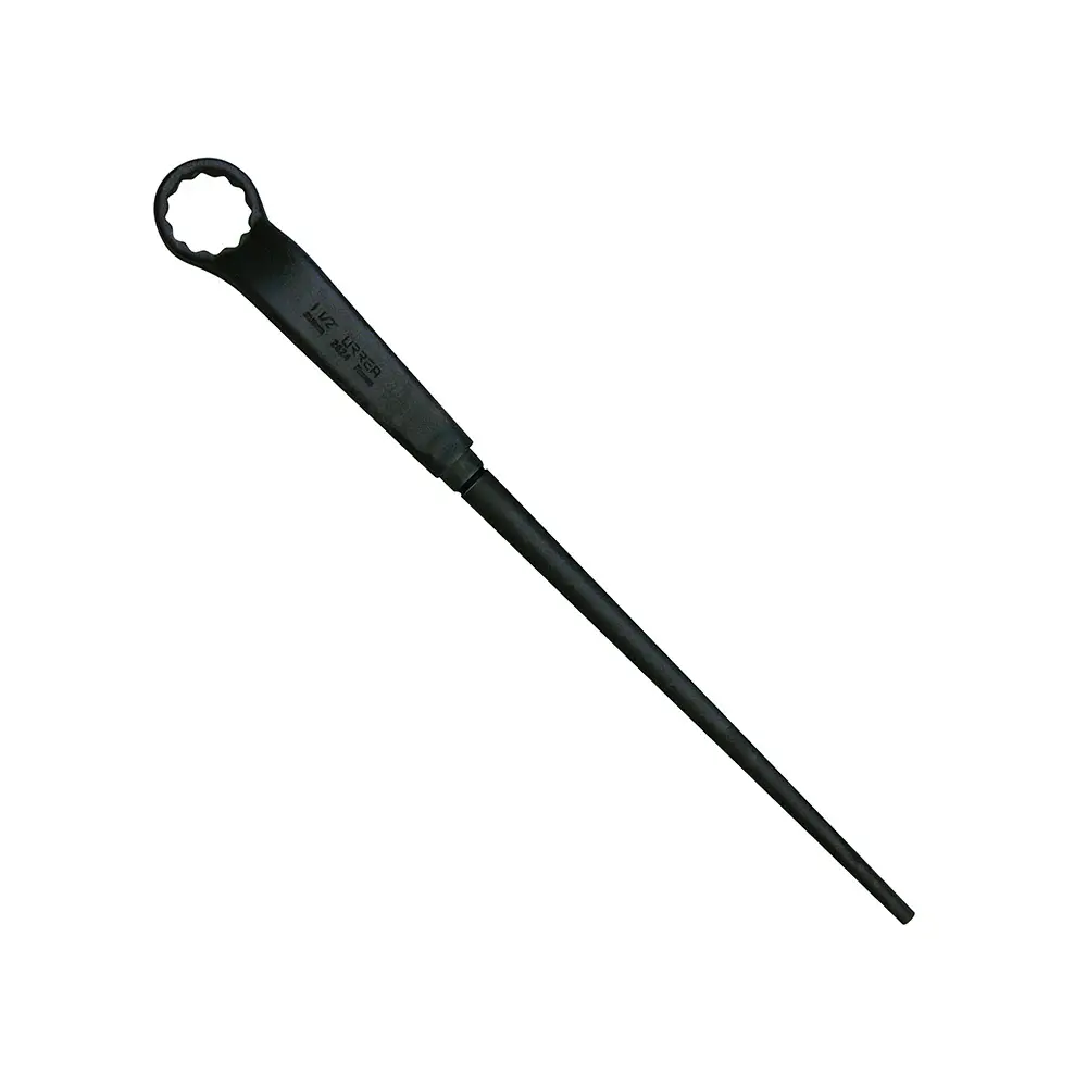 Llave acodada de alta palanca fosfatizada con cola en pulgadas, 12 puntas, 1-1/2" Urrea con 3 Llaves