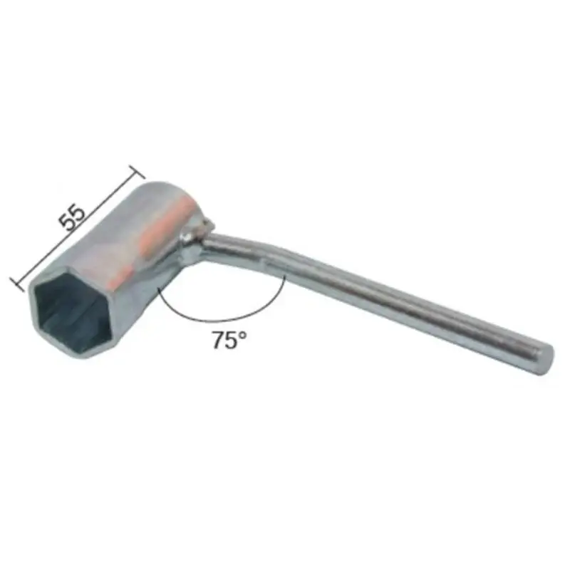 Llave de bují para ciclomotores 2T con cilindro inclinado Hex. 21mm con Cable de Acero